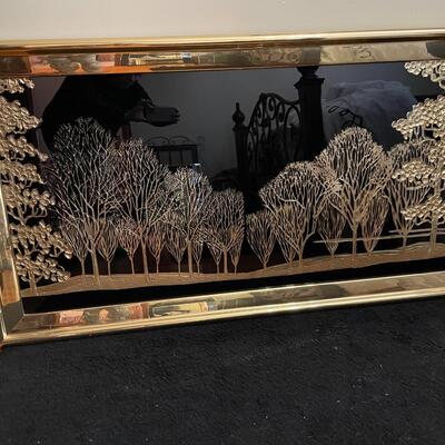Black and gold art