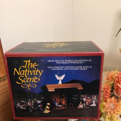 The Nativity scene old world collection