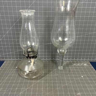Clear Gas Lantern, Candle Holder 