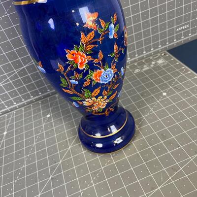 Blue Glass Vase 16