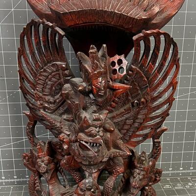 Tibetan Demon & Deities Carving 