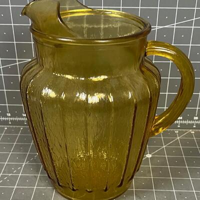 Amber Water Pitcher 