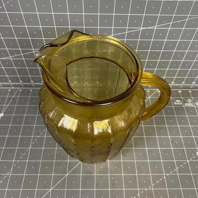 Amber Water Pitcher 