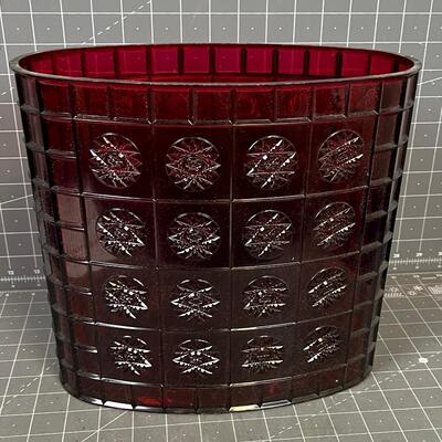 Red Colored Plastic Waste Basket