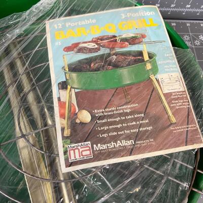 New old Stock Portable BBQ Grill,  Green 