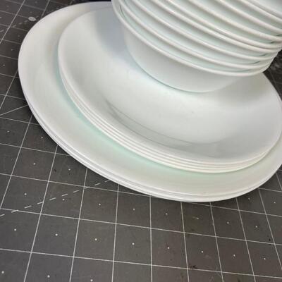 Corelle White Partial Dish Set 