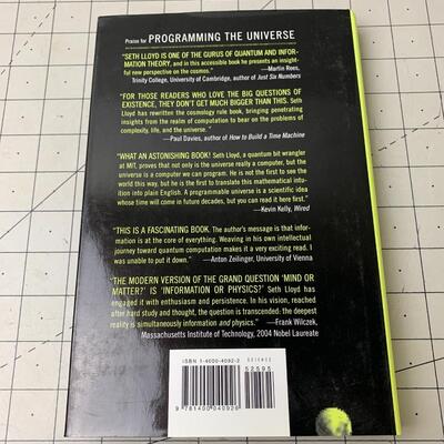 #59 Programming The Universe by Seth Lloyd- Hardback Book