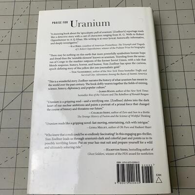 #63 Uranium by Tom Zoellner- Hardback Book