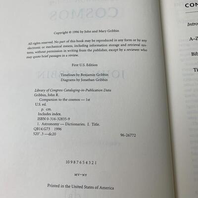 #71 Companion To The Cosmos by John Gribbin- Hardback Book