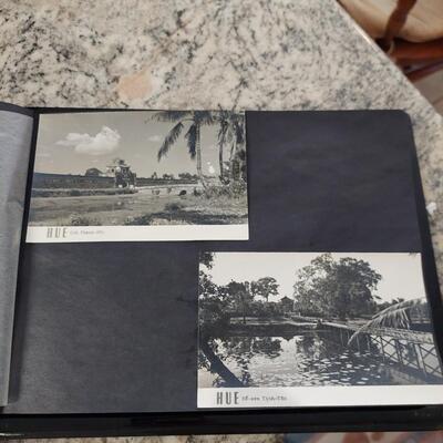 Vintage vietnam  war postcards/photos in presentation case