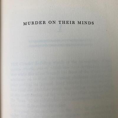 #84 Murder On Their Minds by George Harmon Coxe- Hardback Book VINTAGE