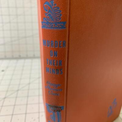 #84 Murder On Their Minds by George Harmon Coxe- Hardback Book VINTAGE