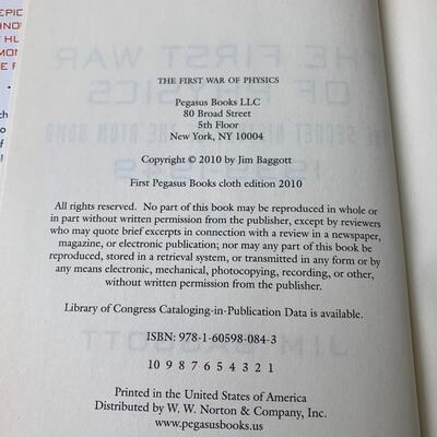#93 The First War Of Physics by Jim Baggott- Hardback Book
