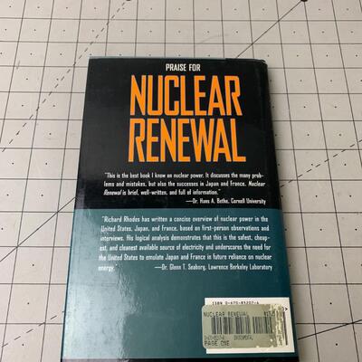 #94 Nuclear Renewal by Richard Rhodes- Hardback Book