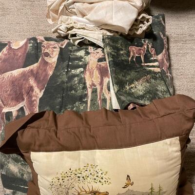 Deer print comforter