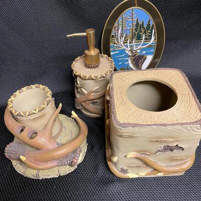 Antler bathroom set