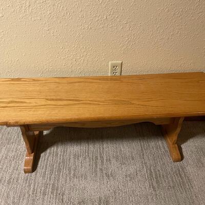 Wood bench