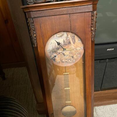 Wooden Deer clock