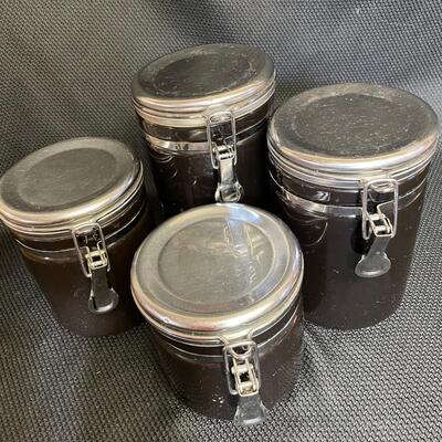Black canister set