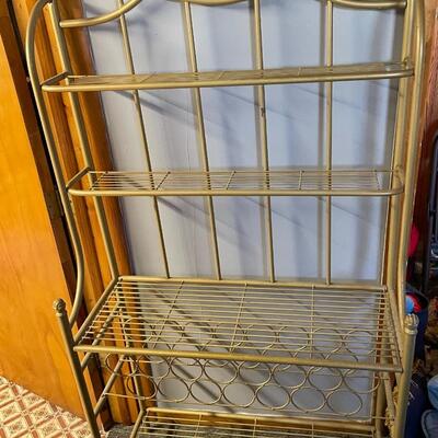 Brass bakers rack