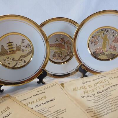 Chokin Ware Plates - Lot A
