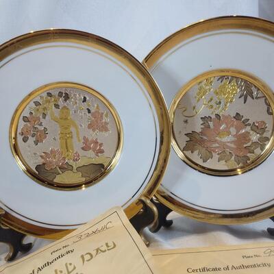 Chokin Ware Plates - Lot A