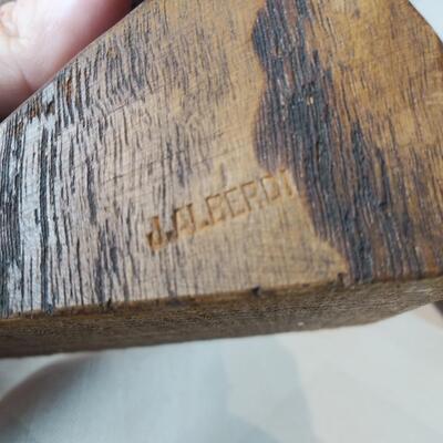 Artist Signed, Hand-Carved Wooden Busts