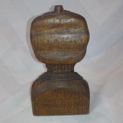 Artist Signed, Hand-Carved Wooden Busts