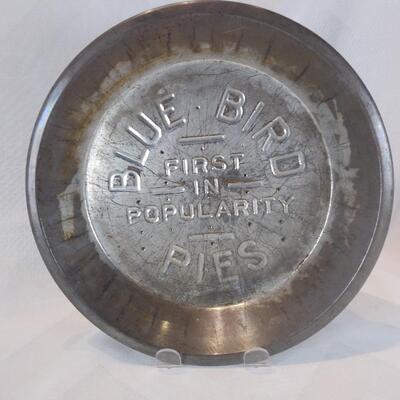 Vintage Blue Bird Pie Tin
