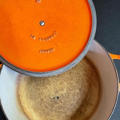 Orange Le Creuset Dutch Oven