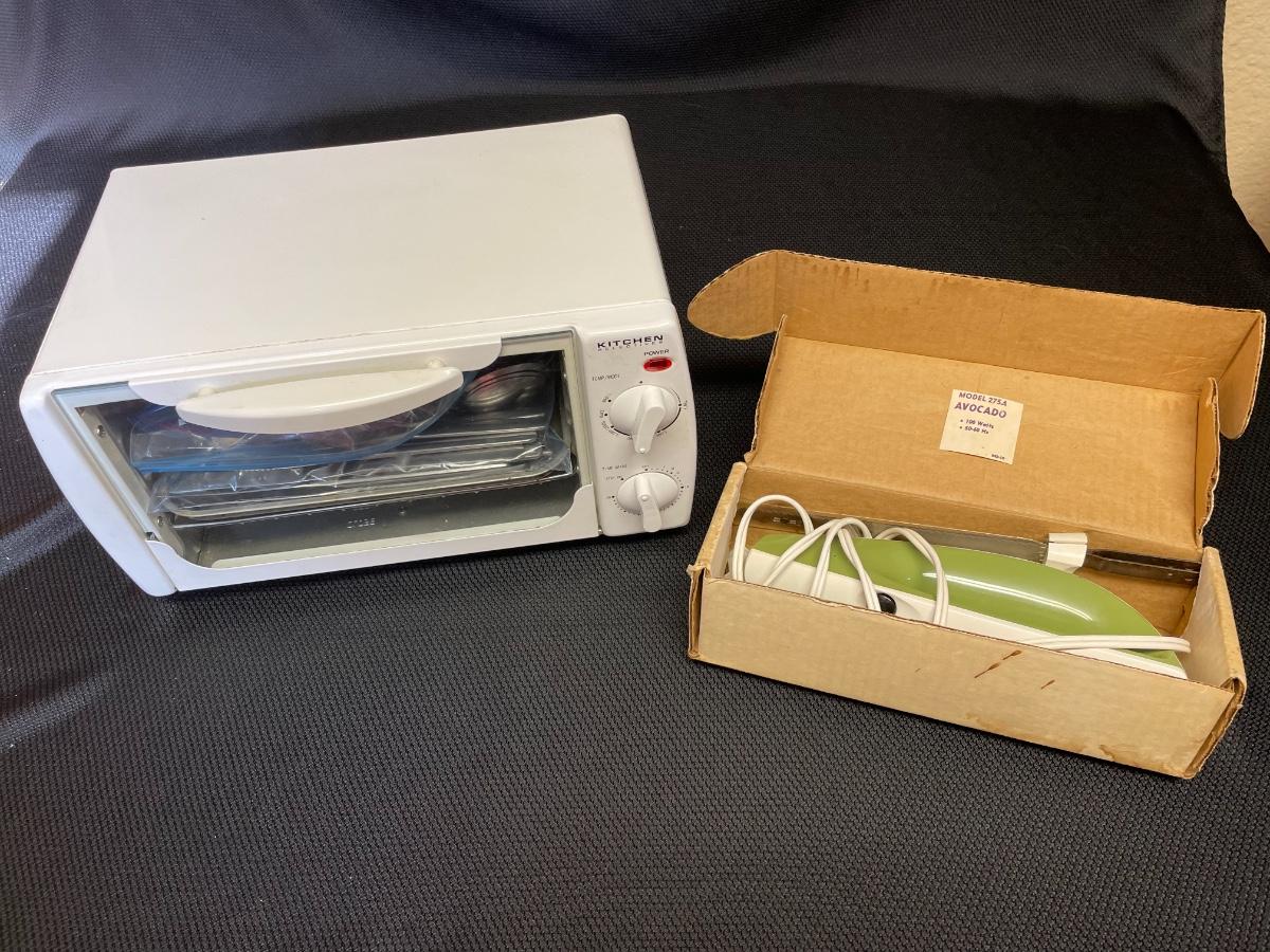 Electric knife and toaster oven