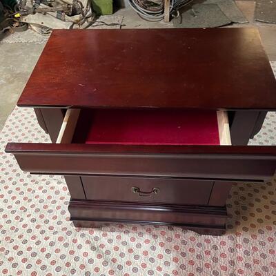 Nightstand with hidden drawer