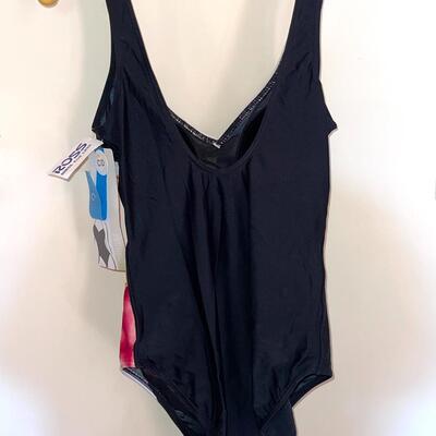 Lot 178 New With Tags Bathing Suit Black With Flower 12D