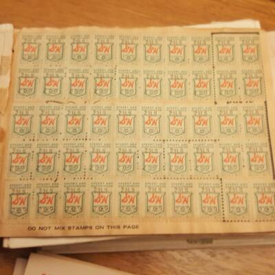 Vintage Collection of S&H Green Trading Stamps and Memorabilia