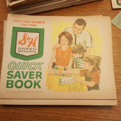 Vintage Collection of S&H Green Trading Stamps and Memorabilia