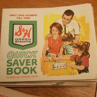Vintage Collection of S&H Green Trading Stamps and Memorabilia