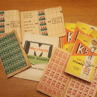 Collection of Red & Green Trading Stamps