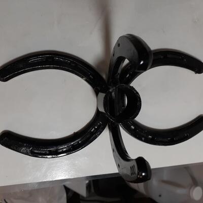 Vintage Horseshoe flag holder?