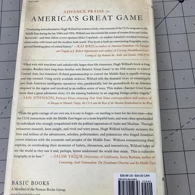 #107 America's Great Game by Hugh Wilford- Hardback Book