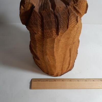 Vintage 10in tall Chainsaw carved Bear