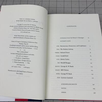 #122 Presidential Command by Peter W. Rodman- Hardback Book