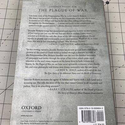 #129 The Plague of War by Jennifer T. Roberts- Hardback Book