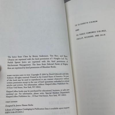 #131 Bobby Fischer Goes To War by David Edmonds & John Eidinow- Hardback Book