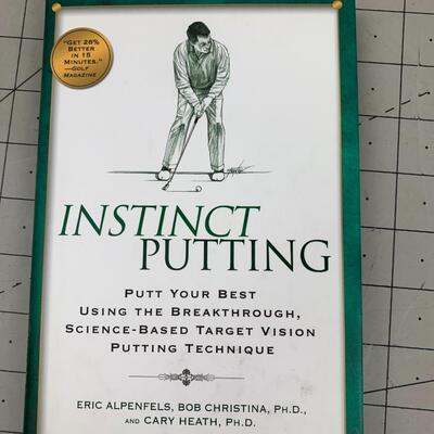 #177 Instinct Putting by Eric Alpenfels, etc. Hardback Book