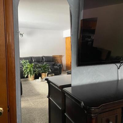 Large rounded mirror