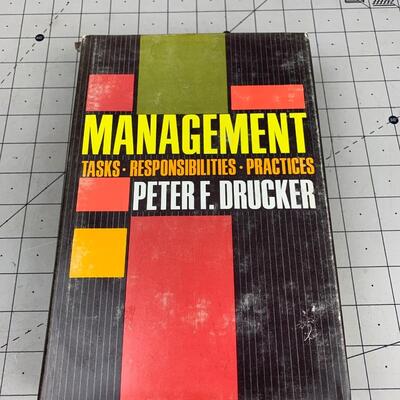 #195 Managment~Tasks~ Responsibilities~Practices By Peter Drucker-Hardback Book