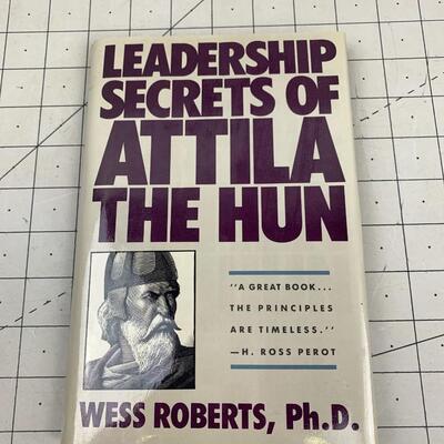 #198 Leadership Secrets Of Attila The Hun By Wess Roberts-Hardback Book