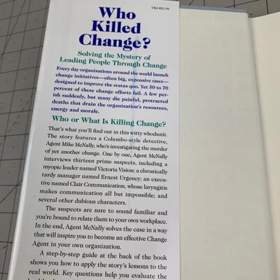 #202 Who Killed Change? By Ken Blanchard & John Britt-Hardback Book