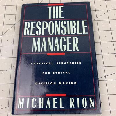 #203 The Responsible Manager By Michael Rion-Hardback Book