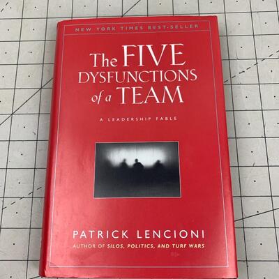 #214 The Five Dysfunctions of a Team By Patrick Lencioni-Hardback Book
